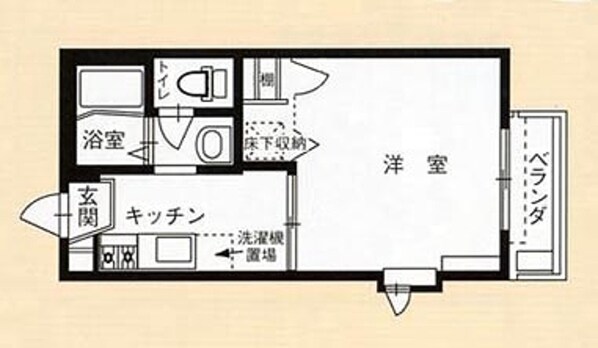 ＤＩエーデルＢ棟の物件間取画像